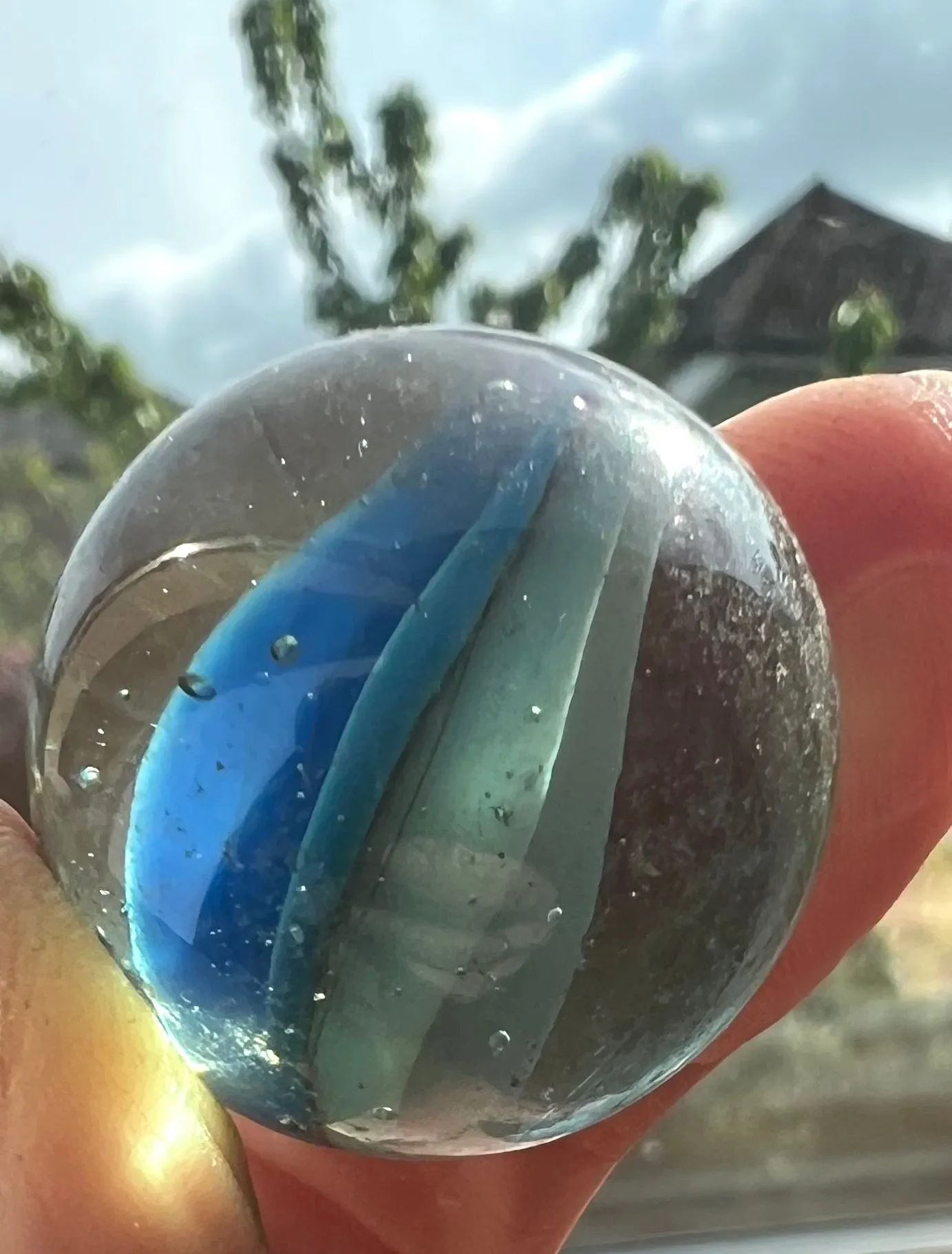 10 Vintage Glass Marbles