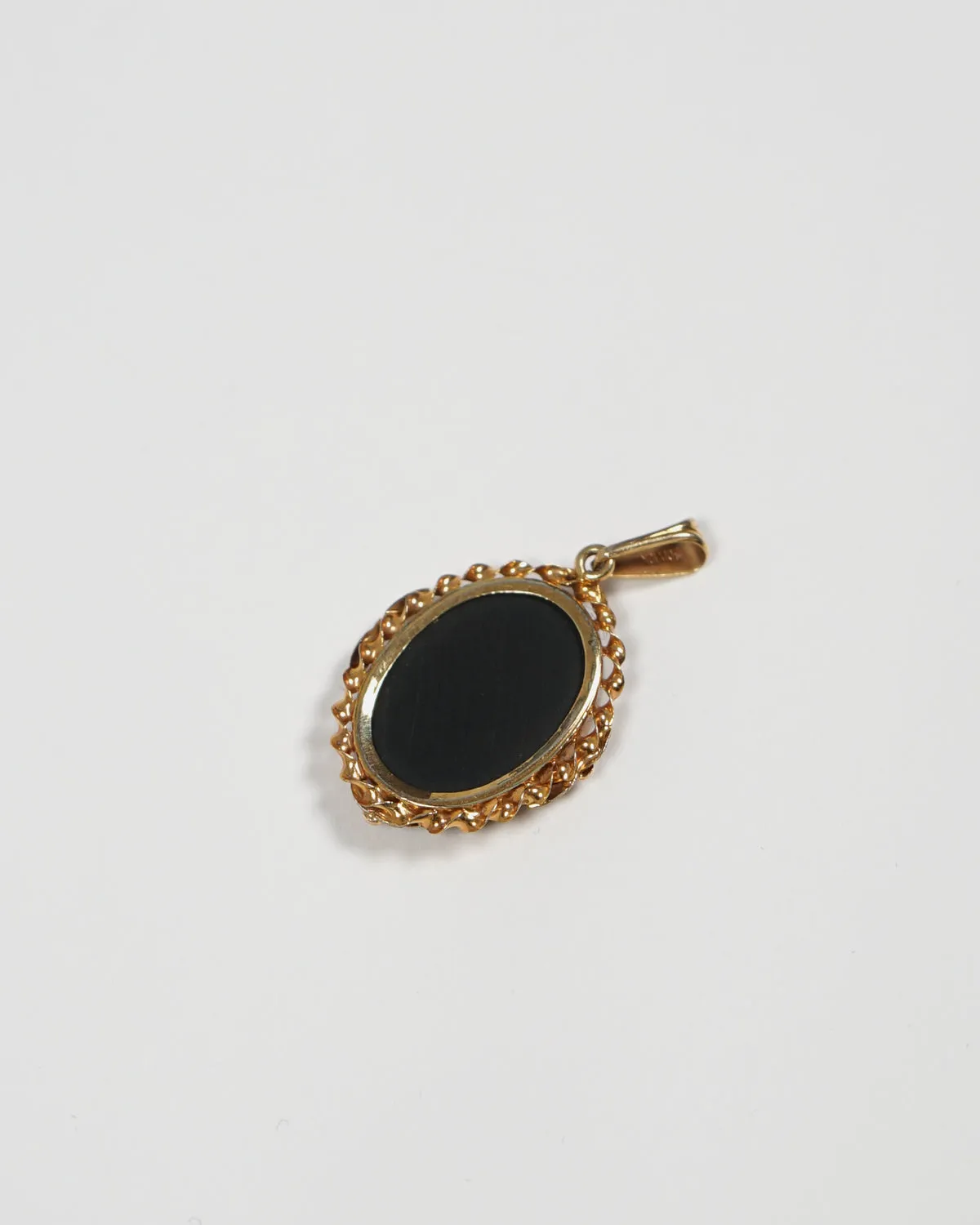 10k Gold x Onyx Charm