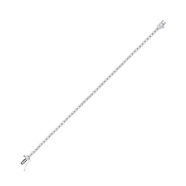 14KT White Gold & Diamond Bracelet -1 ctw