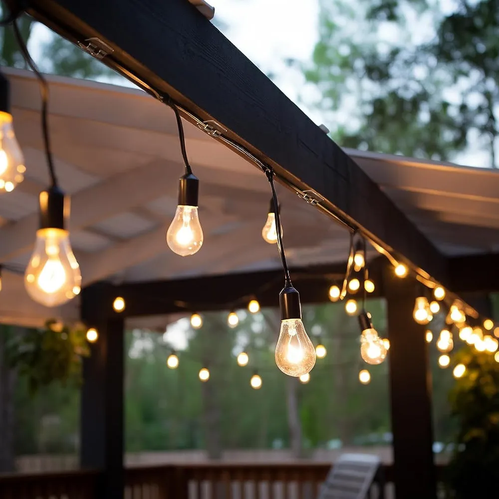 20Pcs Self-Adhesive Hooks for String Lights Clips Indoor Outdoor Cable Clips Holders Cord Organizer