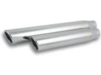 3" Round Stainless Steel Tip (Single Wall, Angle Cut) 2.5" inlet, 11" long by Vibrant Performance