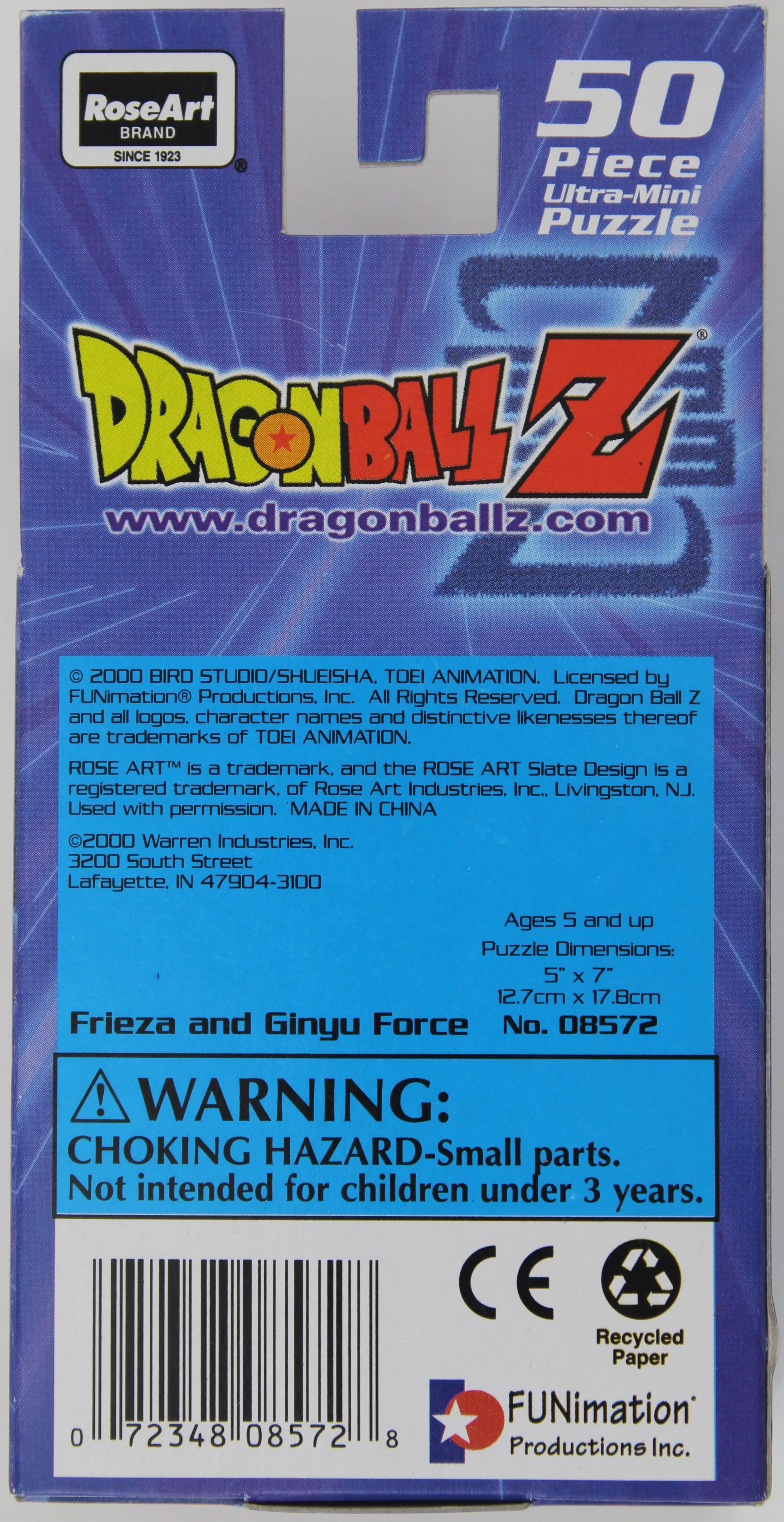 50 Piece Ultra-Mini Puzzle - Frieza and Ginyu Force