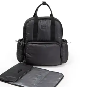 7am Enfant Diaper Bag Backpack with Portable Changing Pad - Water Resistant Shell - Black