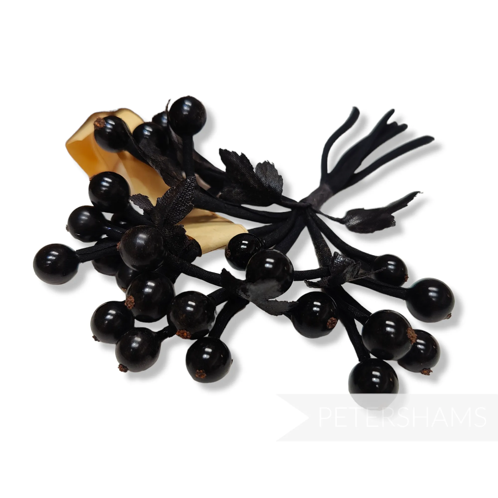 'Aiyana' Vintage German 1950s Berry Cluster with Rolled Stems