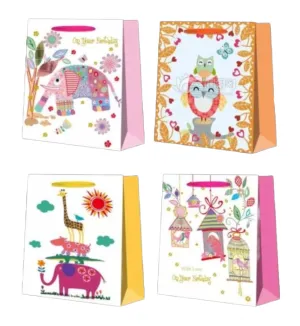 Animals Medium Gift Bag - 18cm x 23cm x 10cm