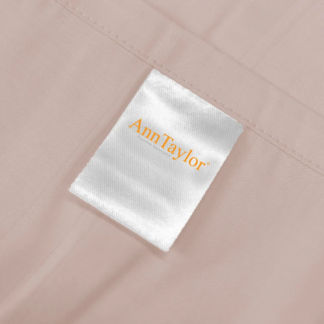 Ann Taylor 100% Combed Cotton Sateen Modern Ease 1pc Bolster Case -  980TC