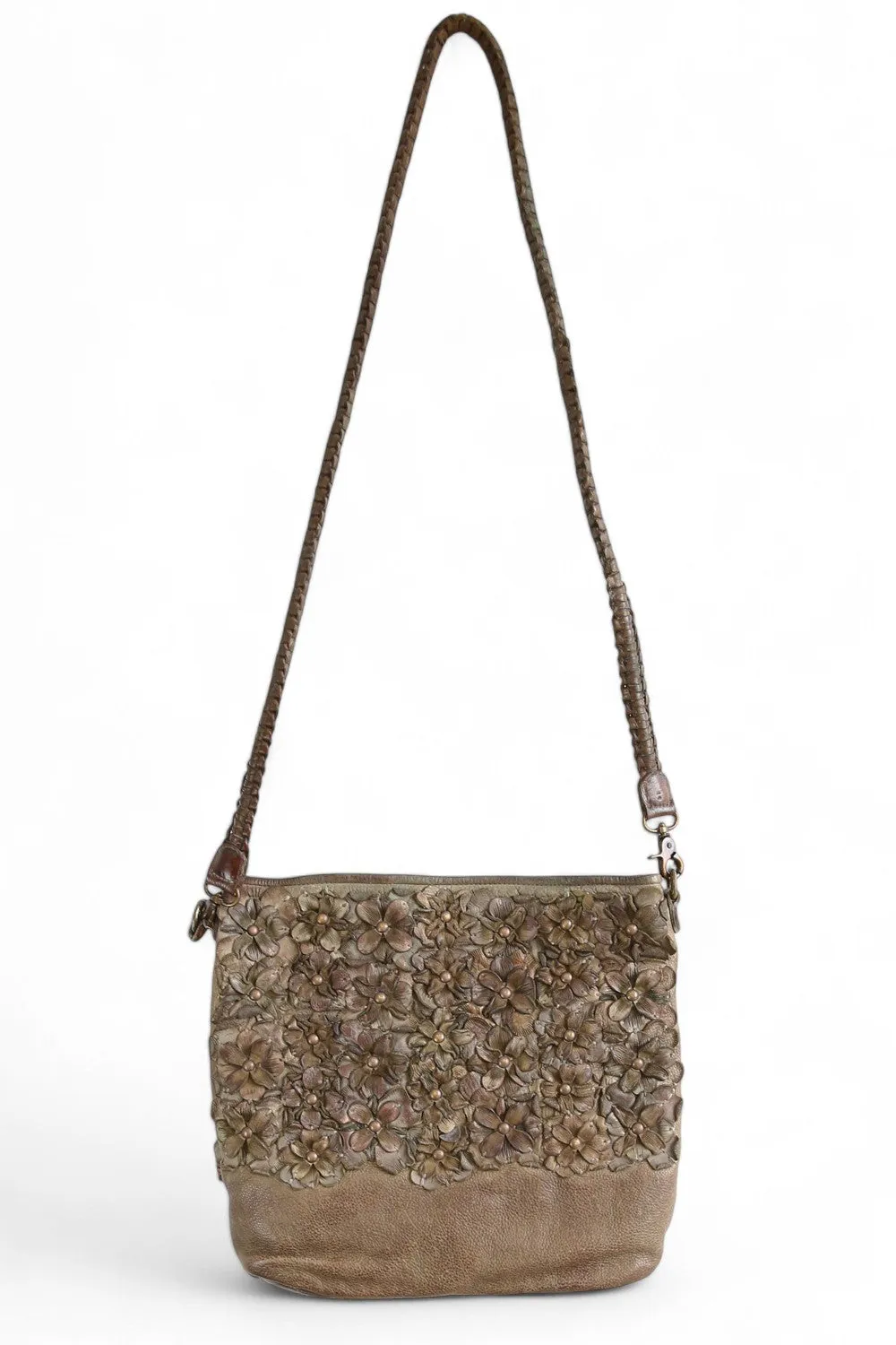 ART N' VINTAGE SPICER HOBO SHOPPER BAG MUD