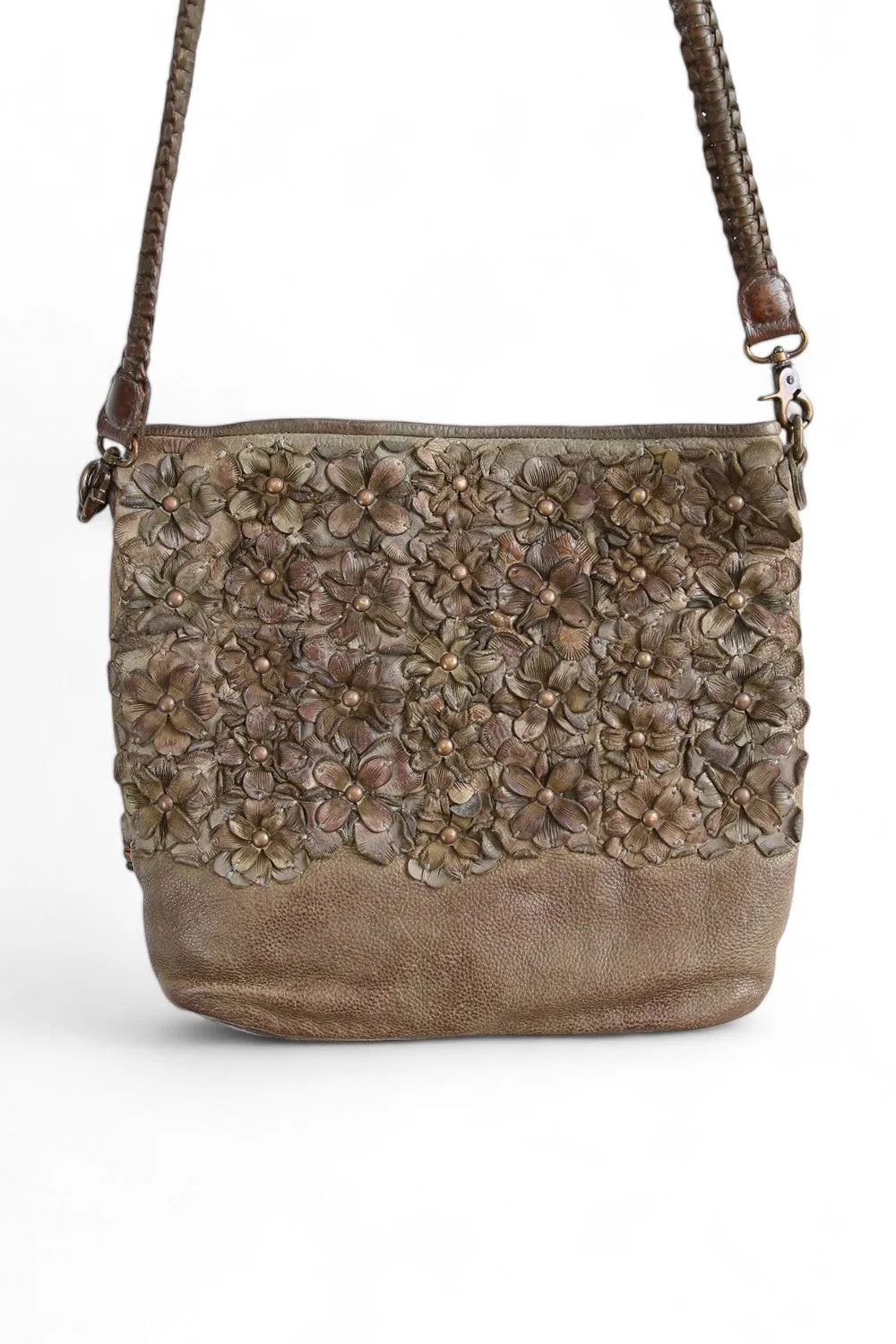 ART N' VINTAGE SPICER HOBO SHOPPER BAG MUD