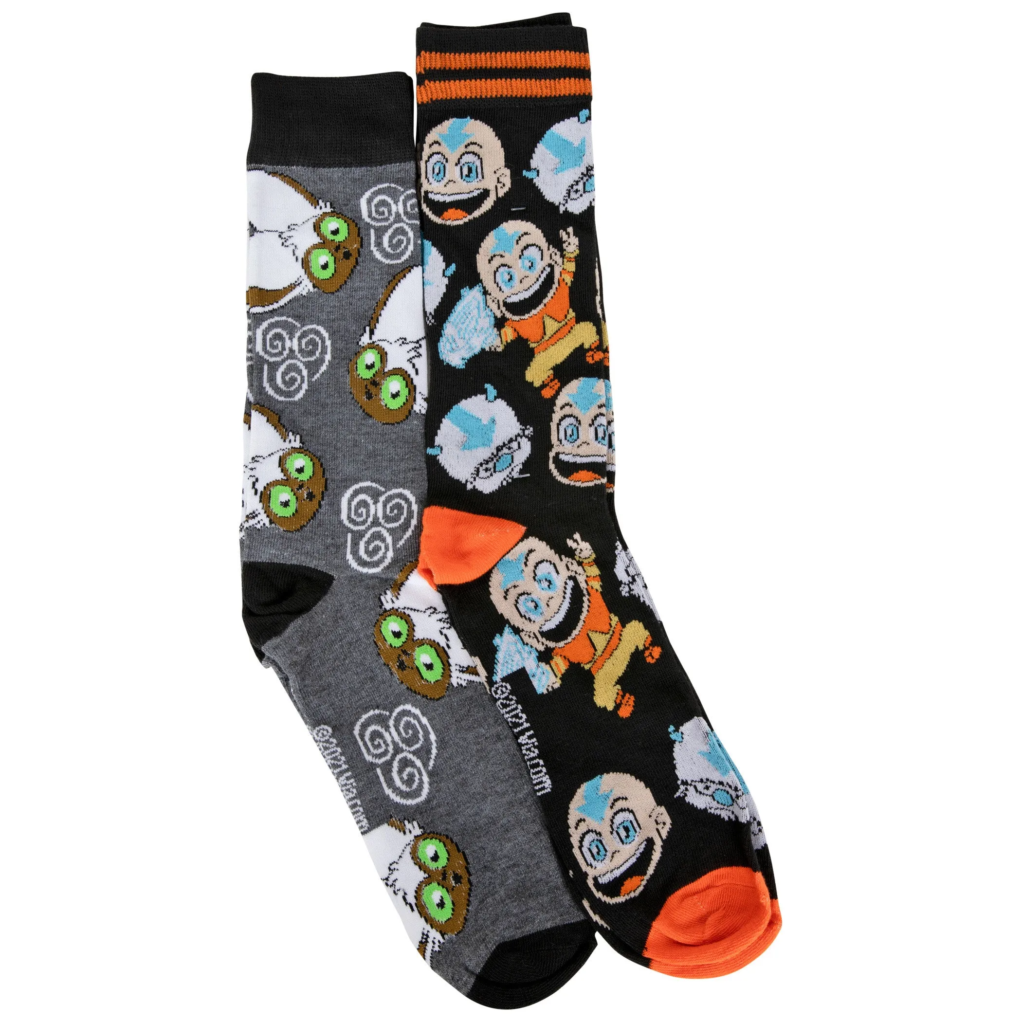 Avatar: The Last Airbender Characters 2-Pair Pack of Crew Socks