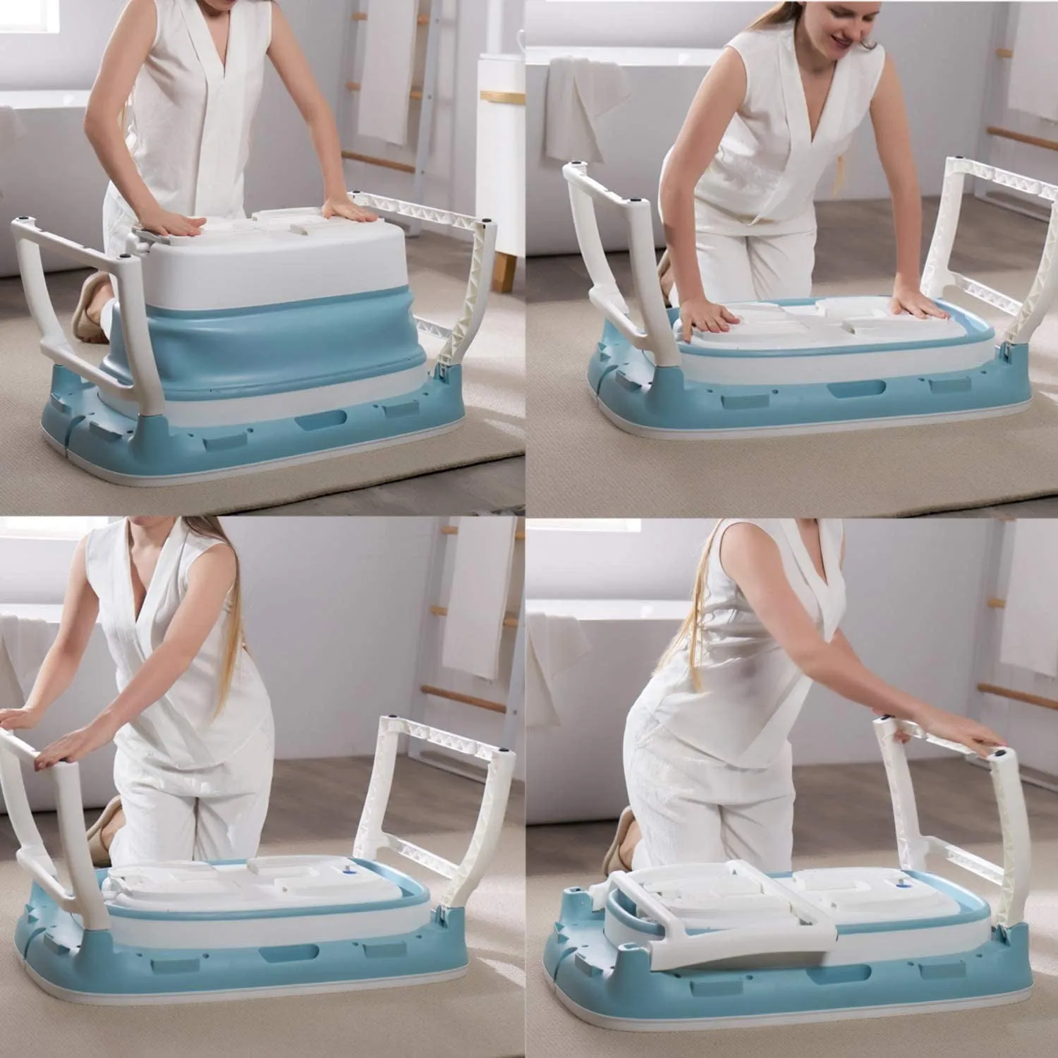 Baby Bath tub Large Portable Folding Collapsible Baby Bathtub
