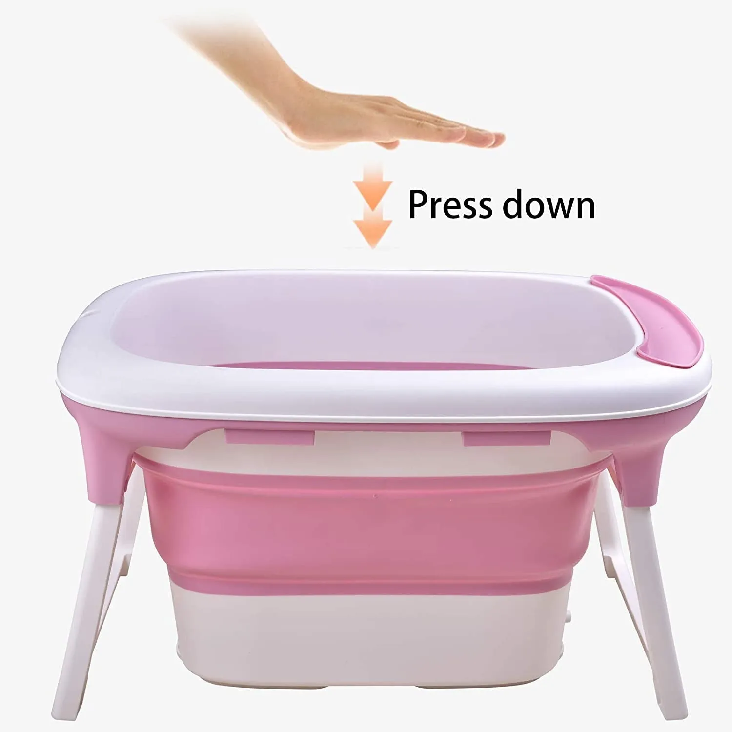 Baby Bath tub Large Portable Folding Collapsible Baby Bathtub