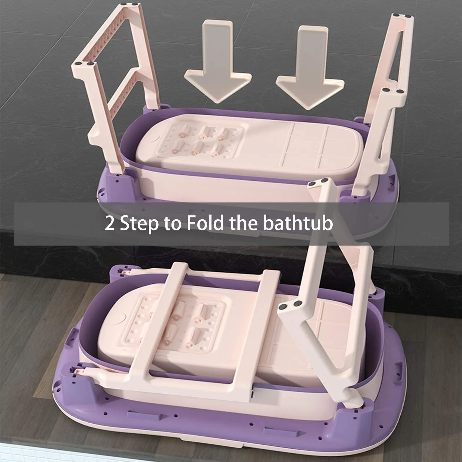 Baby Bath tub Large Portable Folding Collapsible Baby Bathtub