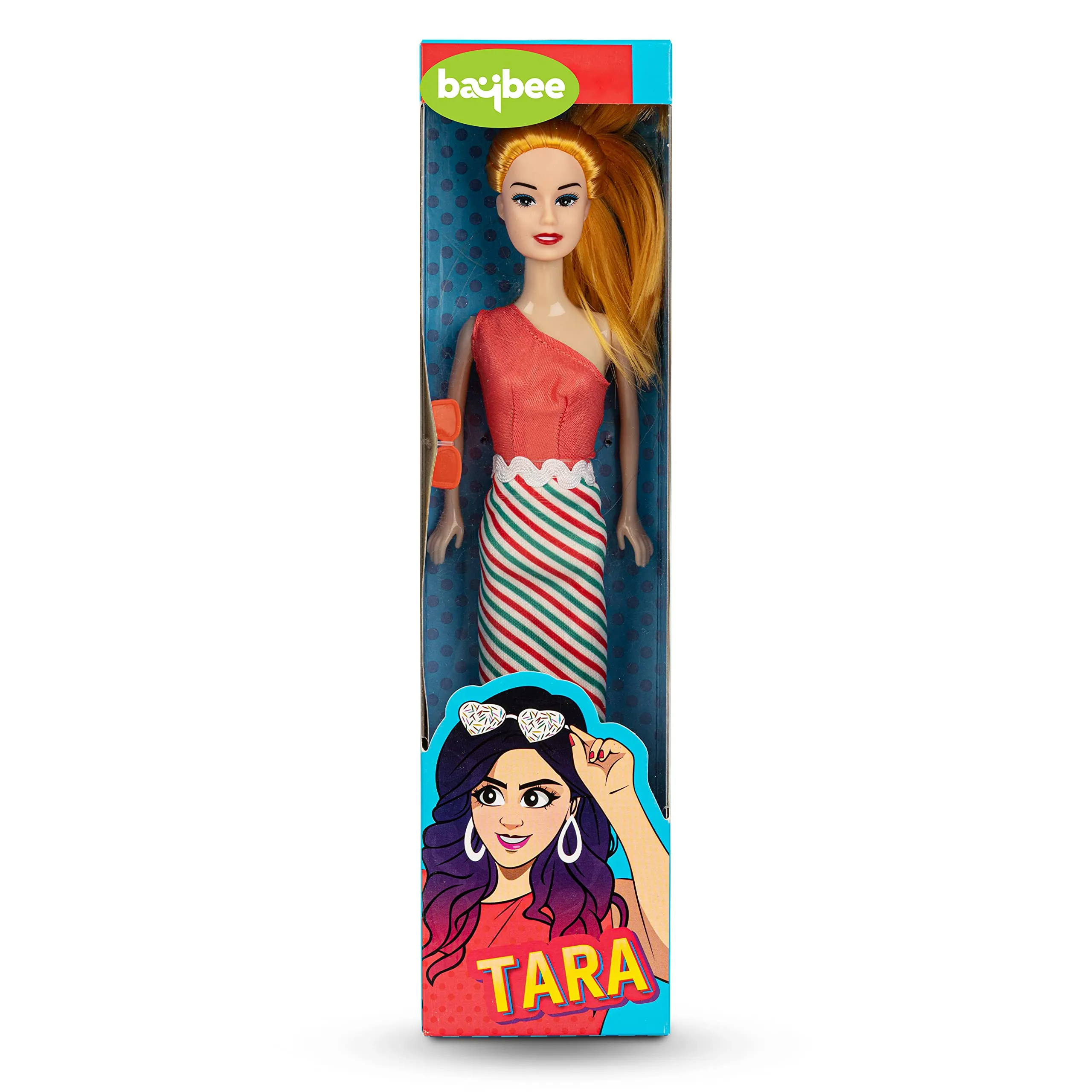 BAYBEE Little Princess Doll for Girls Dressup Toys Girls Doll Set Foldable Hands & Legs Girl Doll with Fashion Accessories Doll House Kids playset