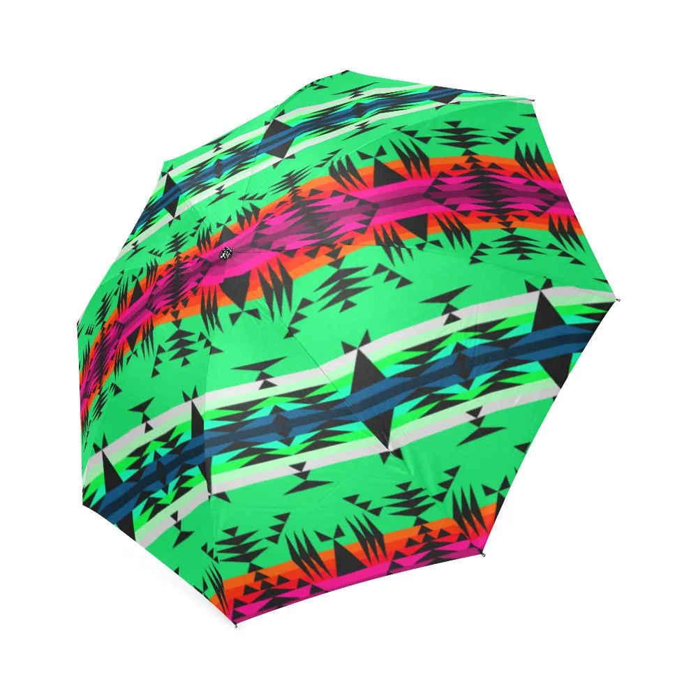 Between the Mountains Deep Lake Foldable Umbrella