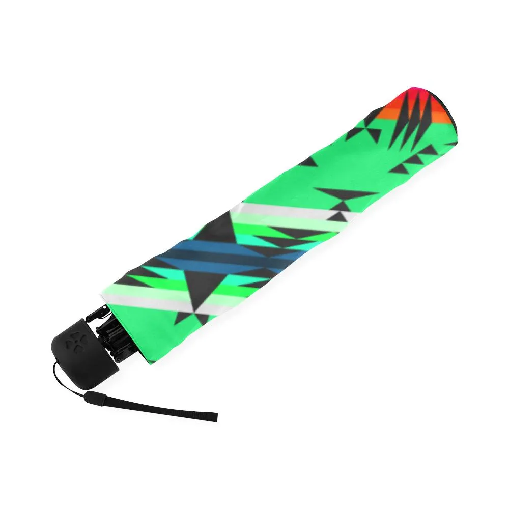 Between the Mountains Deep Lake Foldable Umbrella