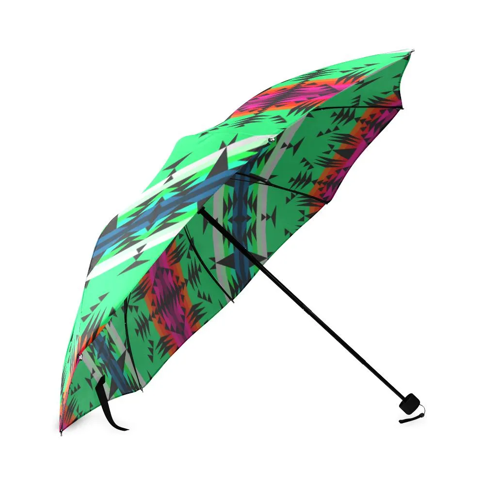 Between the Mountains Deep Lake Foldable Umbrella