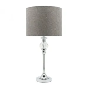 Beverly Chrome and Crystallic Cored Table Lamp