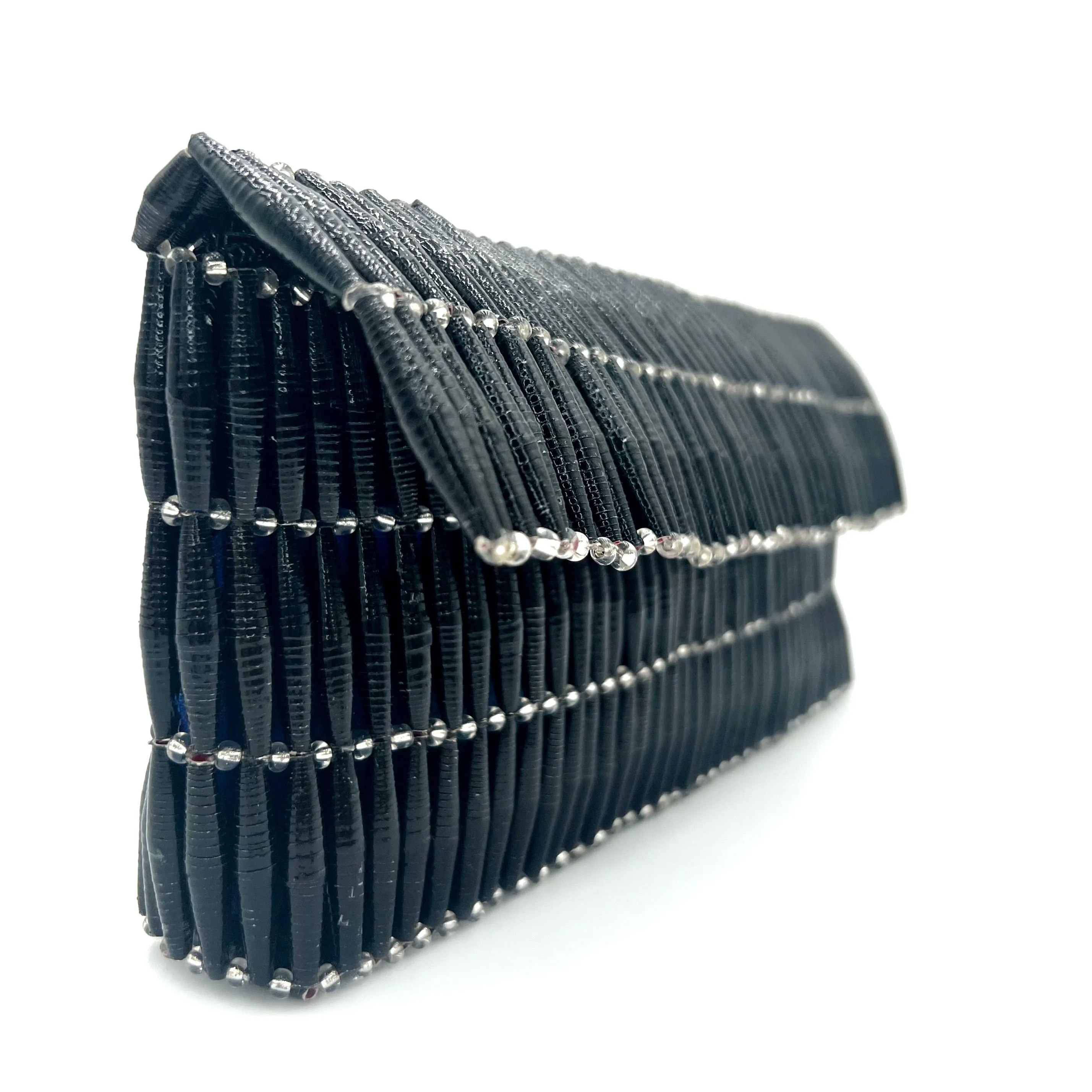 Black Fold Over Clutch