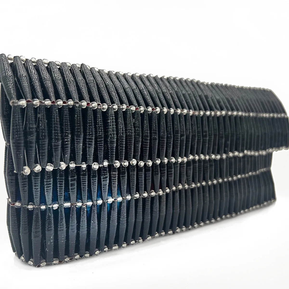 Black Fold Over Clutch