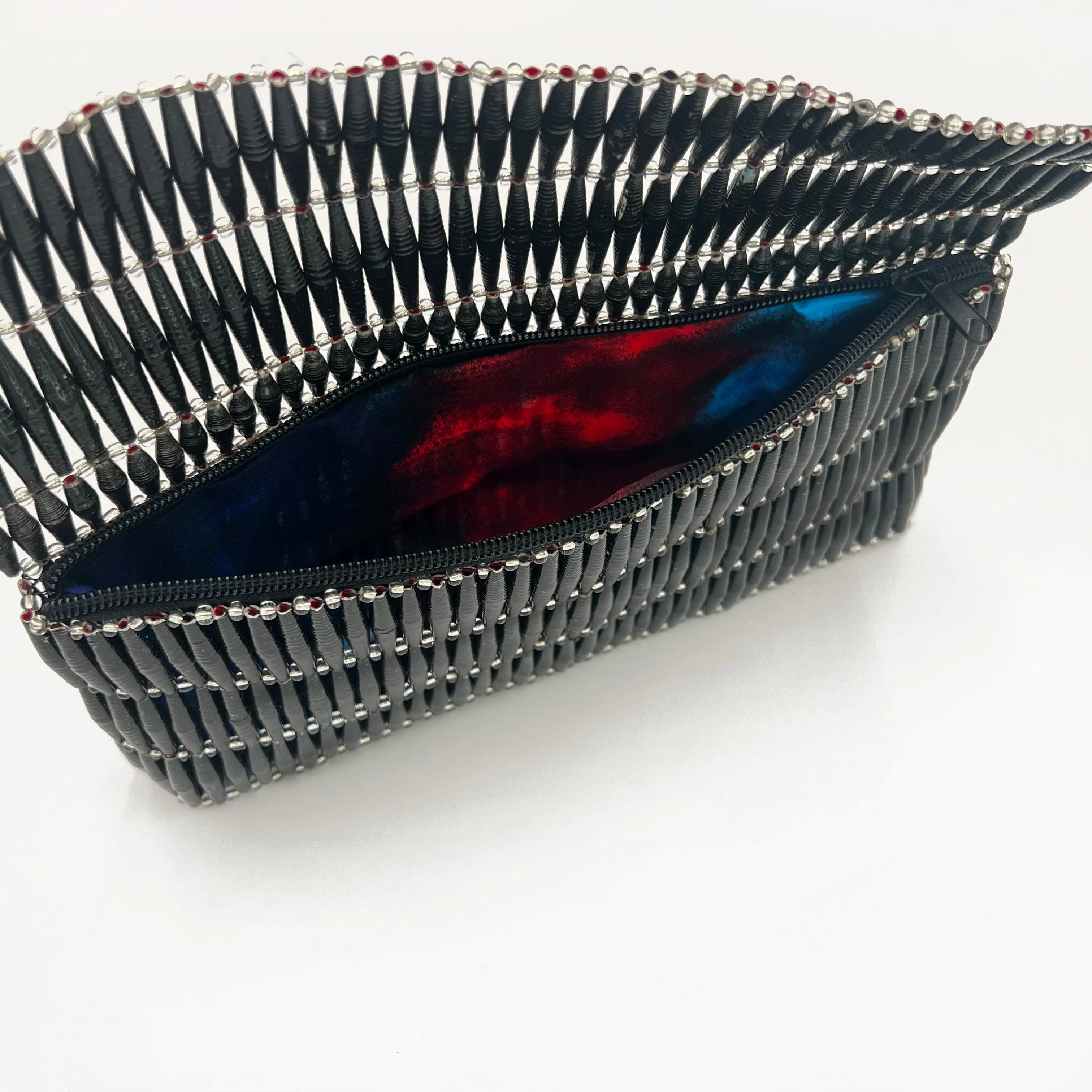 Black Fold Over Clutch