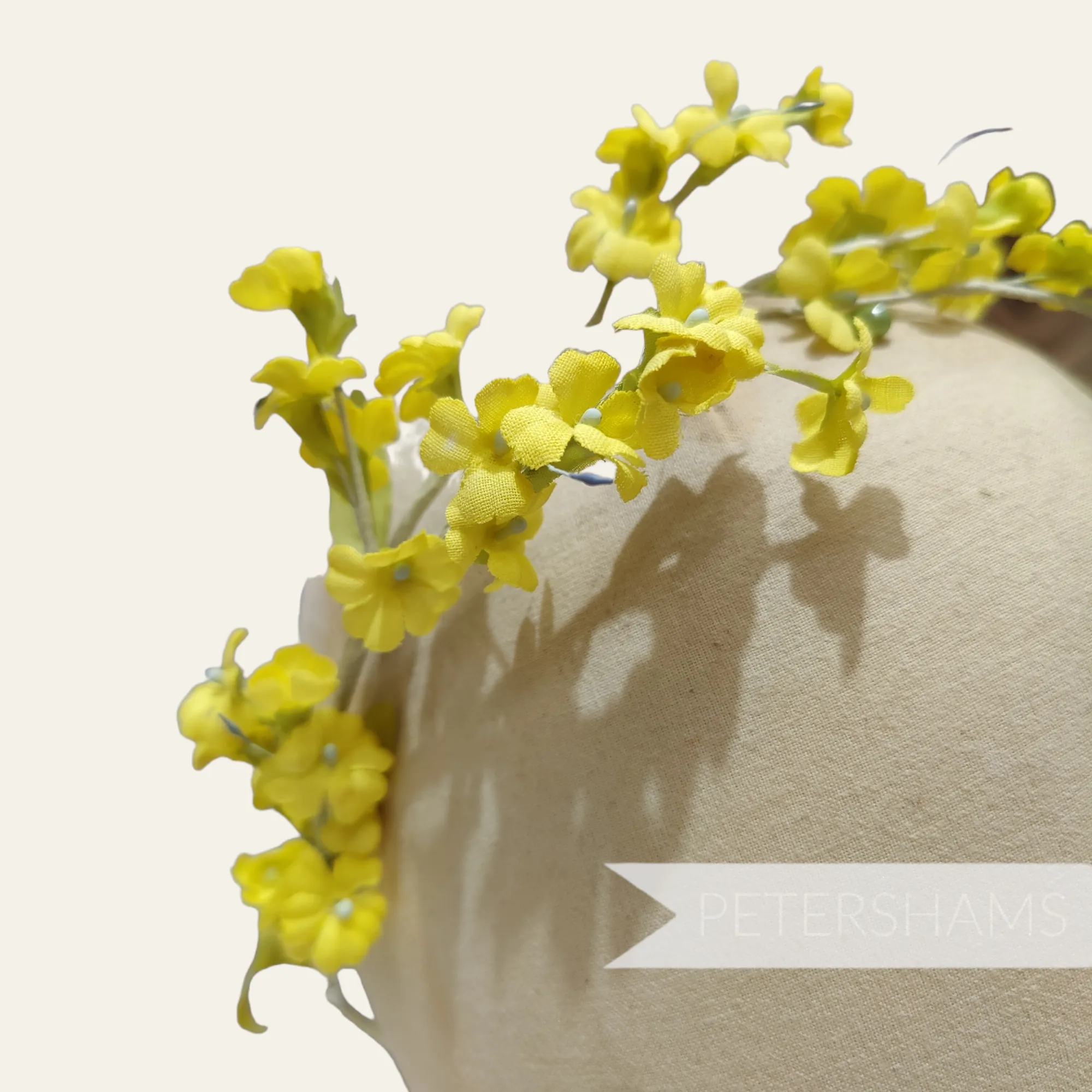 'Braylee' Vintage 1960s Cotton Petite Wired Flower Branch