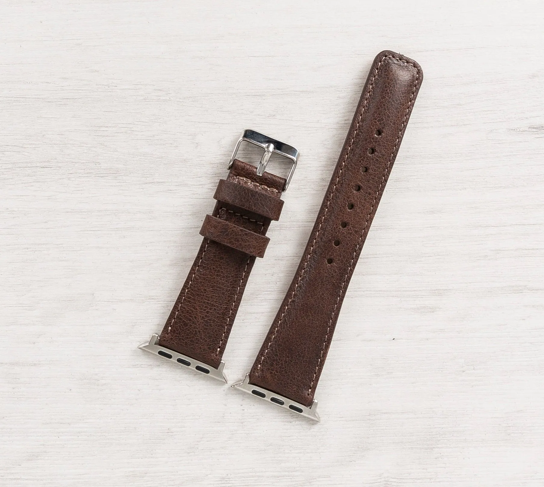 Brown Leather Classic Apple Watch Band
