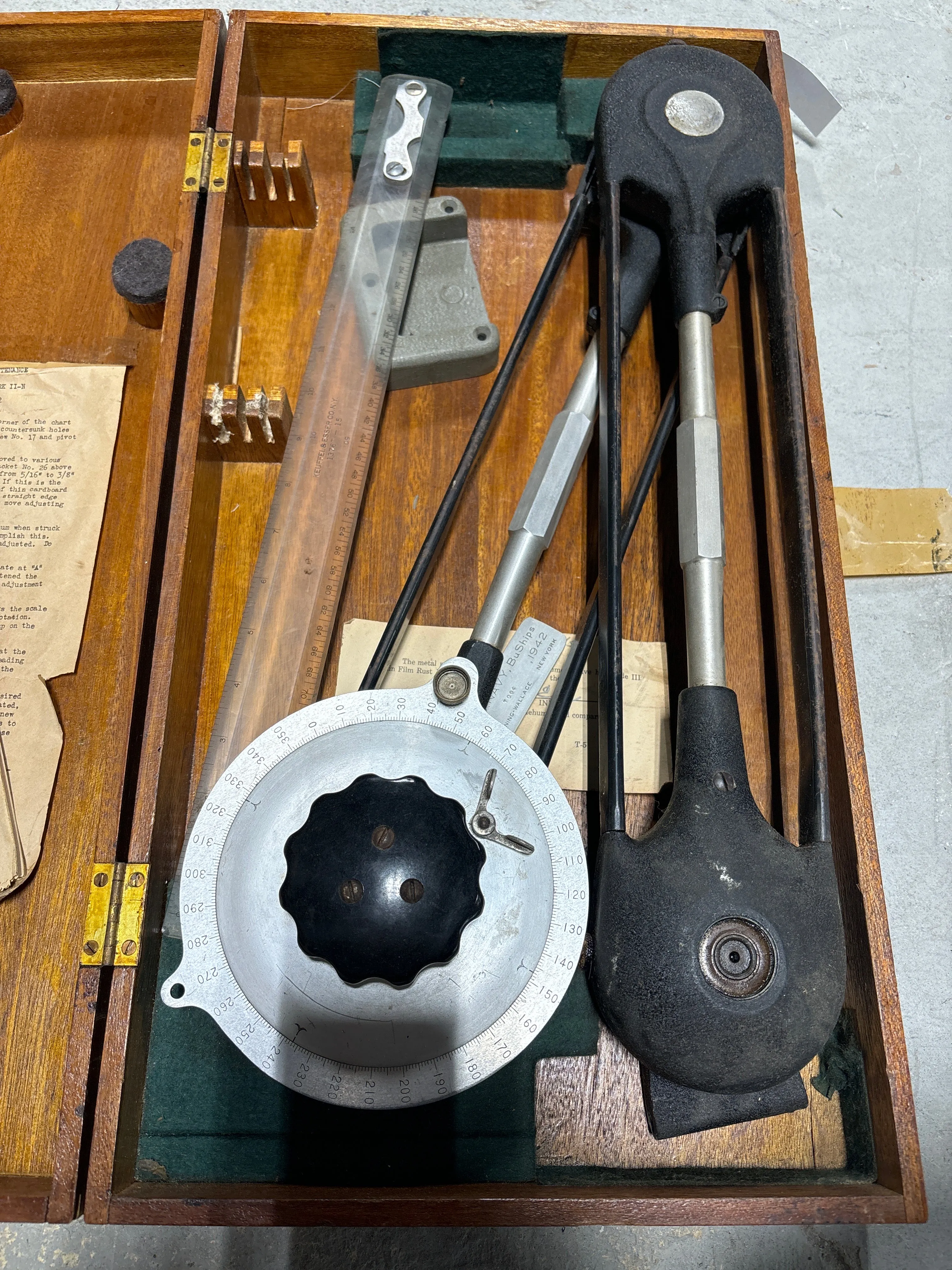 Bruning-Wallace Parallel Motion Protractor P-2792