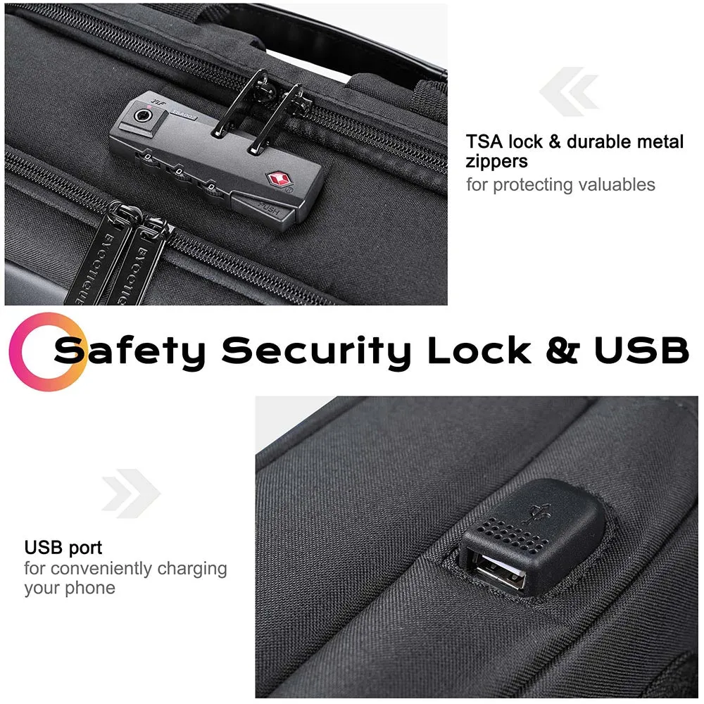 Byootique Essential Makeup Backpack Cosmetic Organizer TSA Lock USB Port