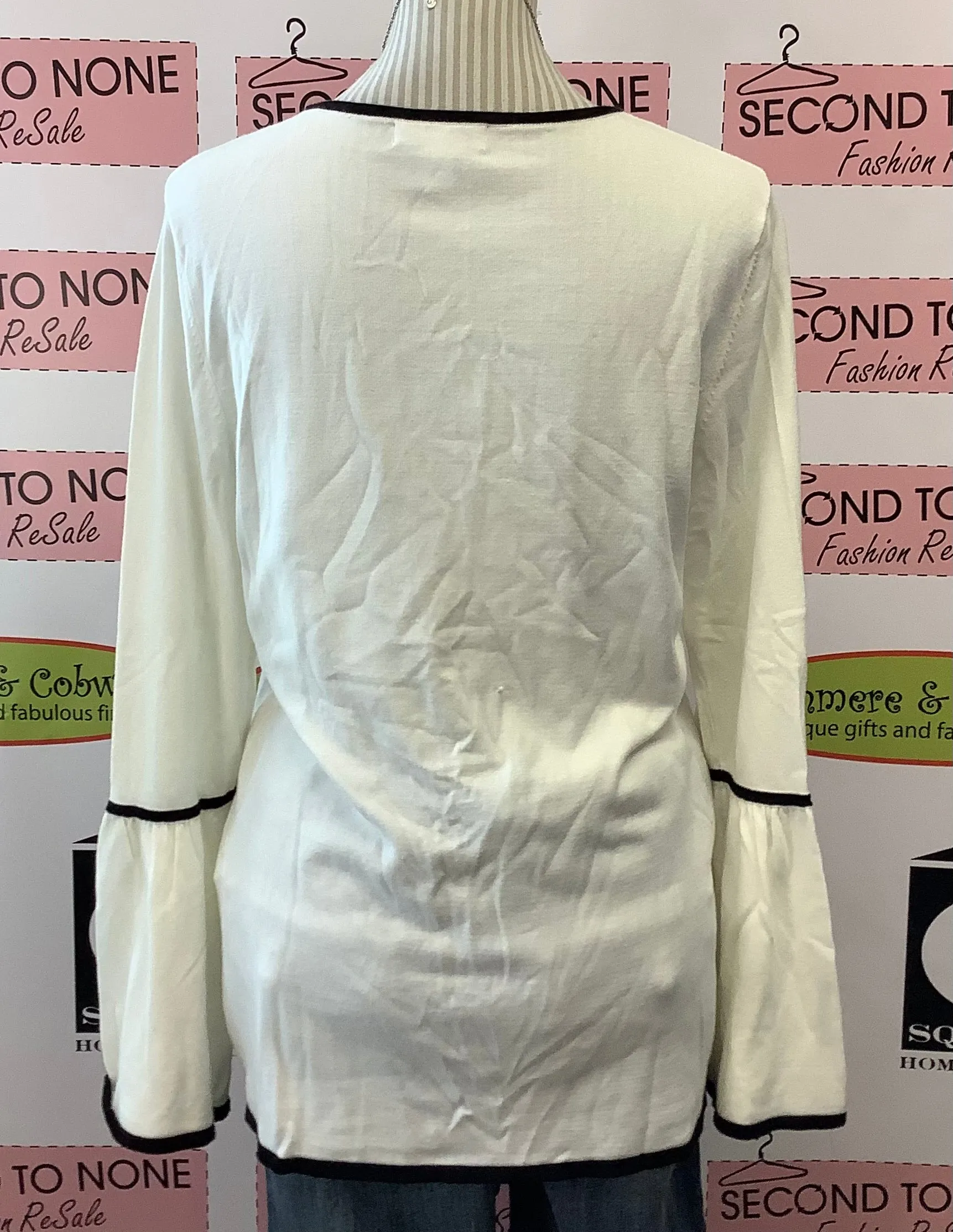 Calvin Klein Flare Sleeve Top (Size S)