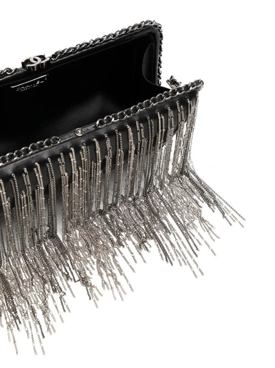 CHANEL Chain Detail Clutch Bag
