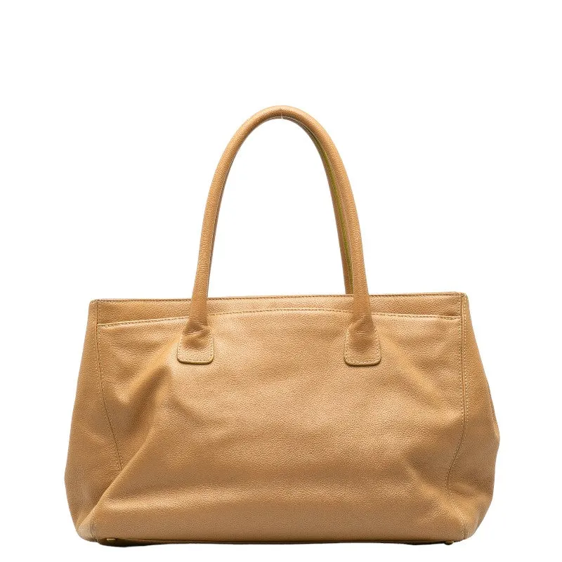 Chanel Cocomark Executive Handbags Shoulder Bag 2WAY Beige Caviar