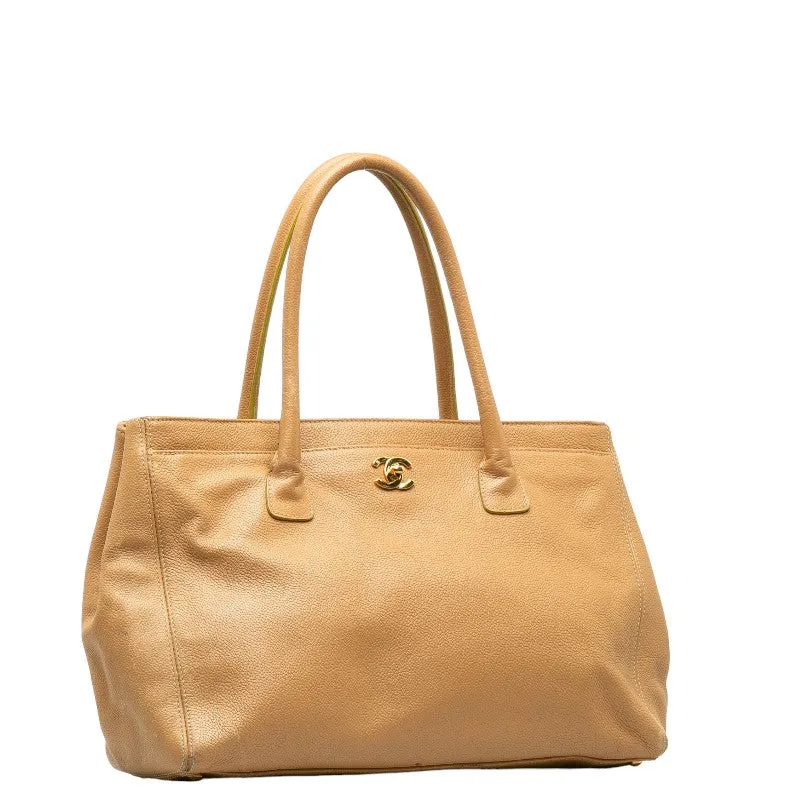 Chanel Cocomark Executive Handbags Shoulder Bag 2WAY Beige Caviar