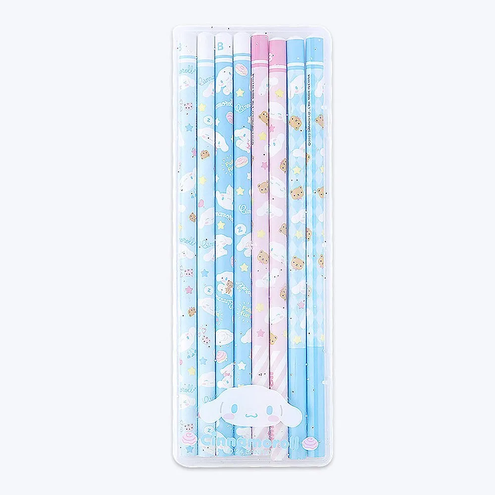 Cinnamoroll 8pcs Pencils with Case Set