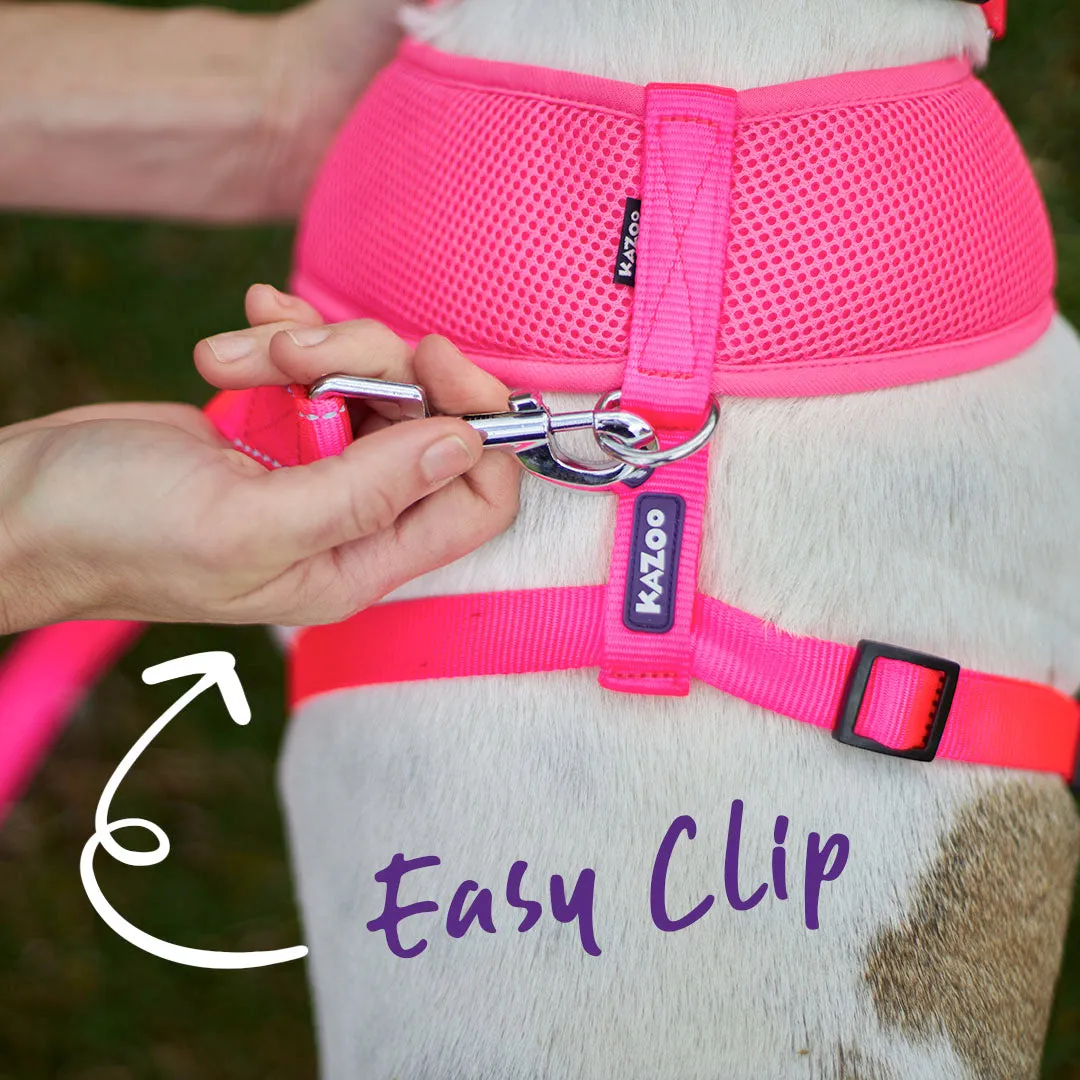 Classic Soft Walking Dog Harness - Pink