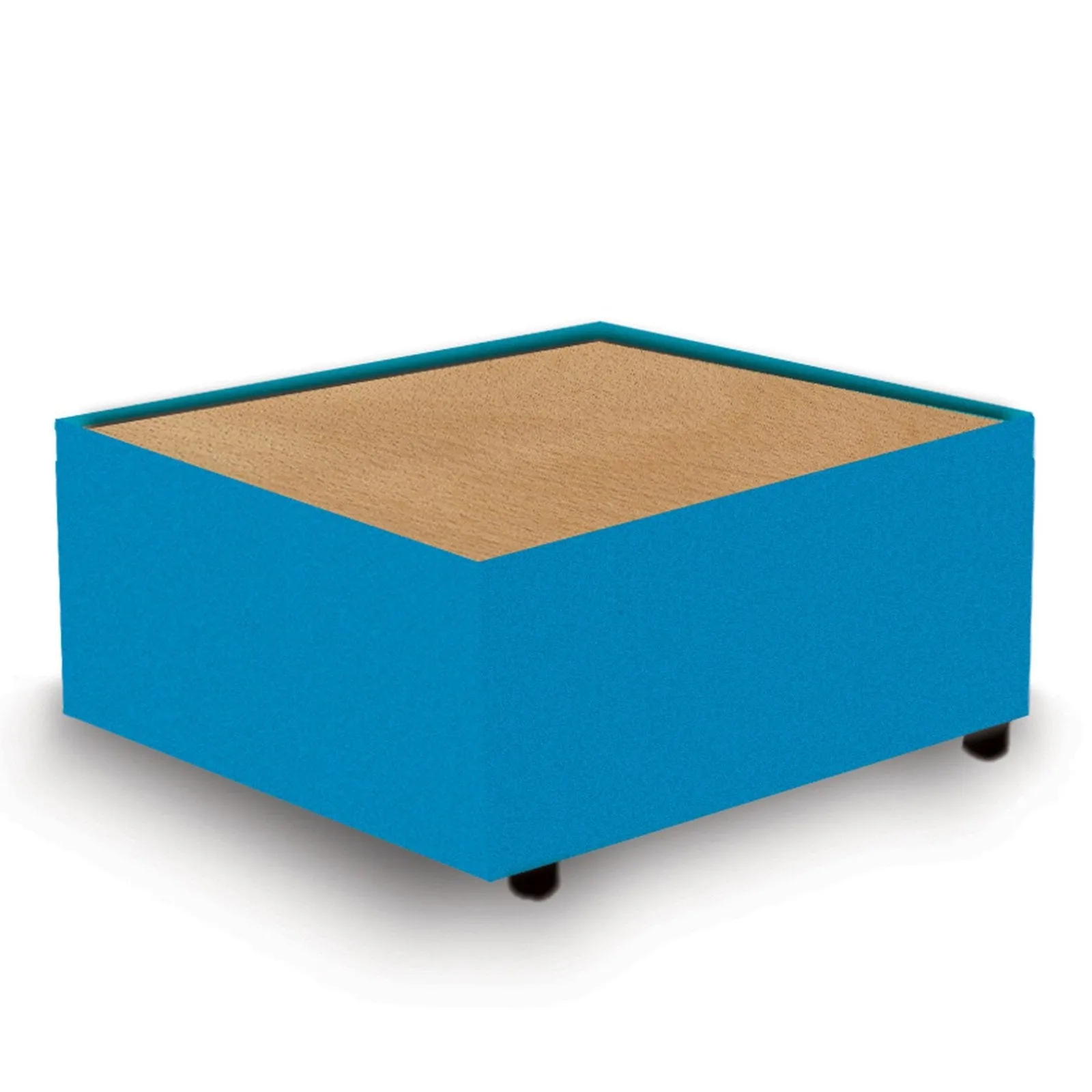 Contemporary Modular Fabric Table Unit with Beech Top