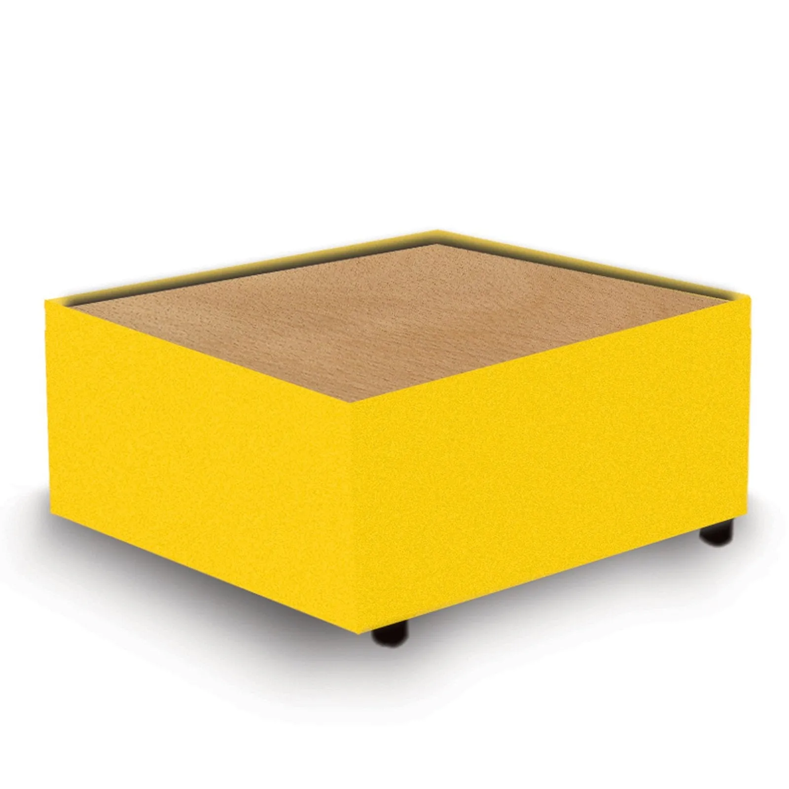 Contemporary Modular Fabric Table Unit with Beech Top