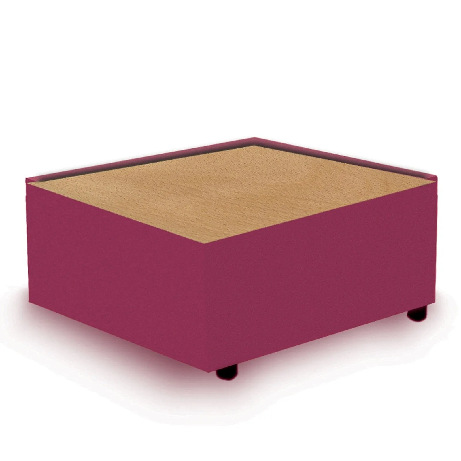 Contemporary Modular Fabric Table Unit with Beech Top