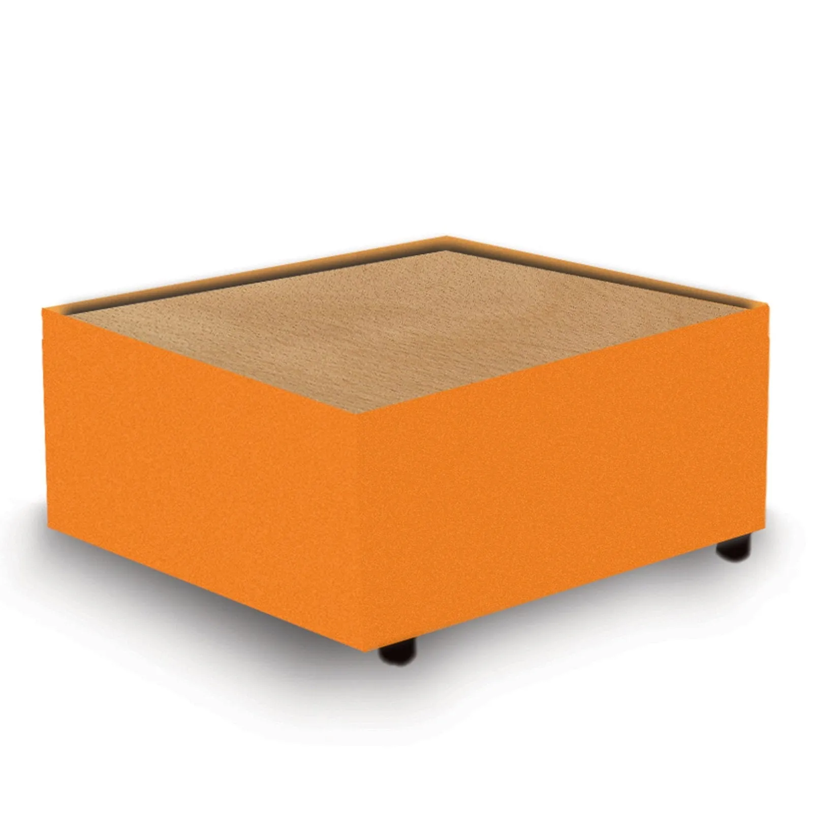 Contemporary Modular Fabric Table Unit with Beech Top