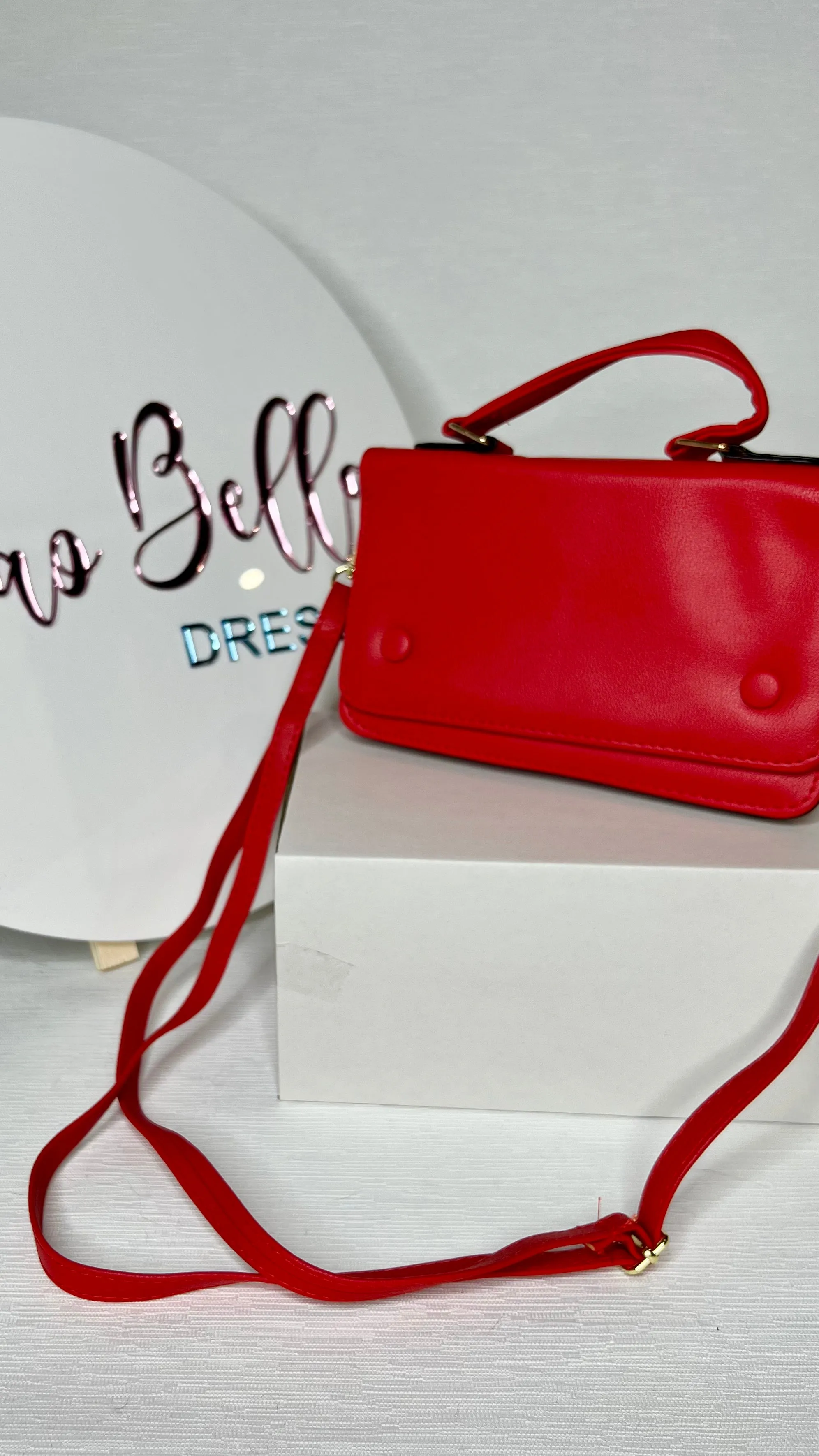 Crossbody Phone Bag - Red