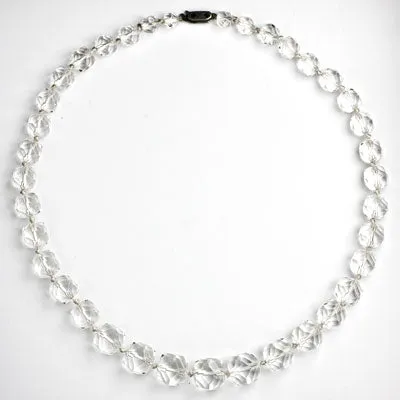 Crystal Bead Art Deco Necklace