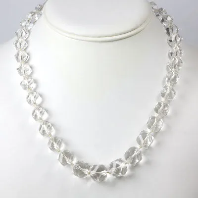Crystal Bead Art Deco Necklace