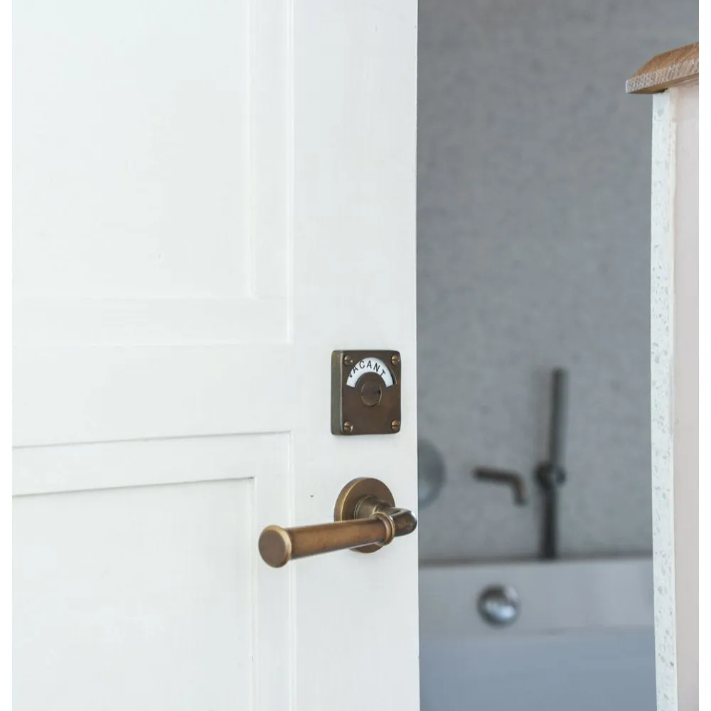 Distressed Antique Brass Grace Lever Door Handles