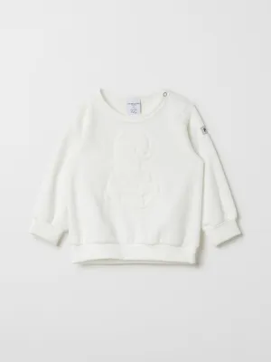 Embroidered Bear Velour Baby Top