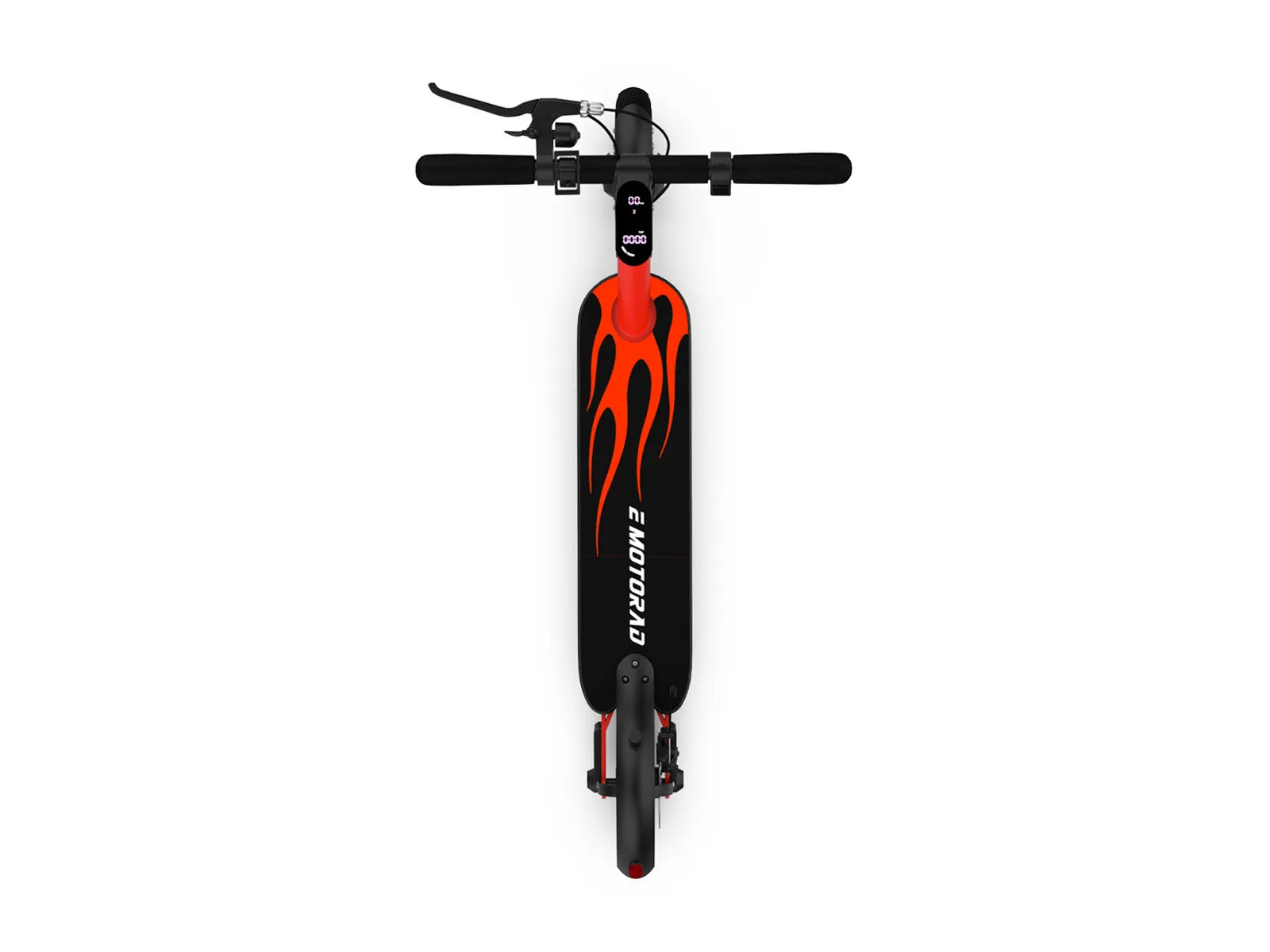 EMotorad Lil E Foldable Electric Kick Scooter, Red & Black - Ride On Toy for Ages 12 Years and Above