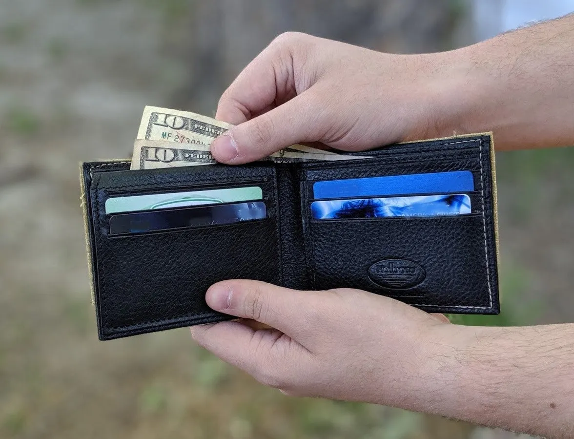 Firefighter TAN Turnout Out Gear Captain Wallet