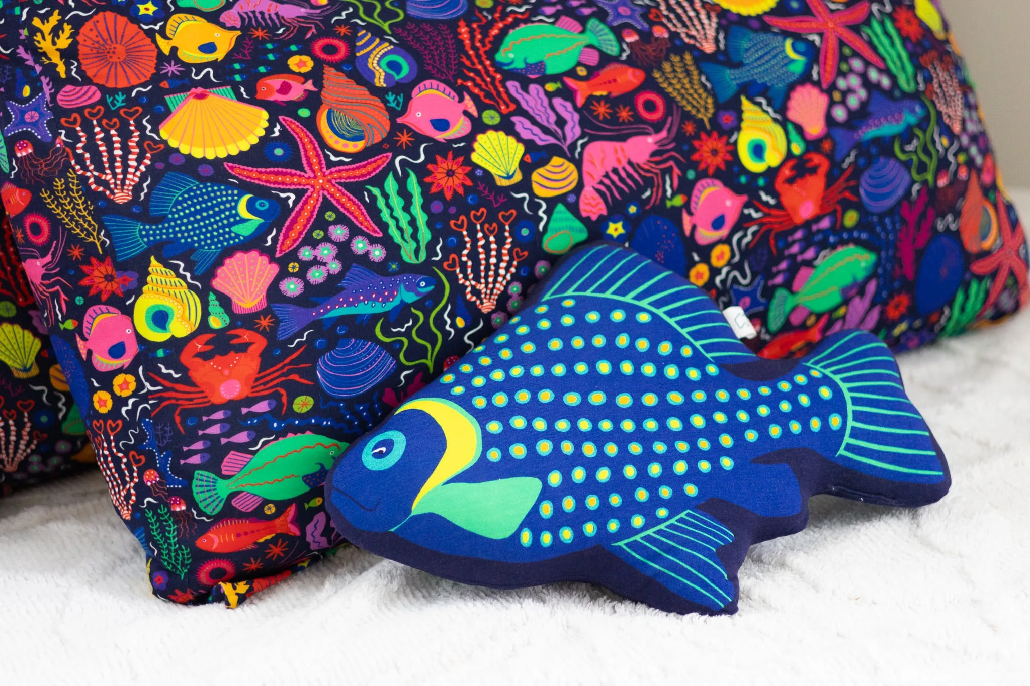 Funky Fish Character Pillow