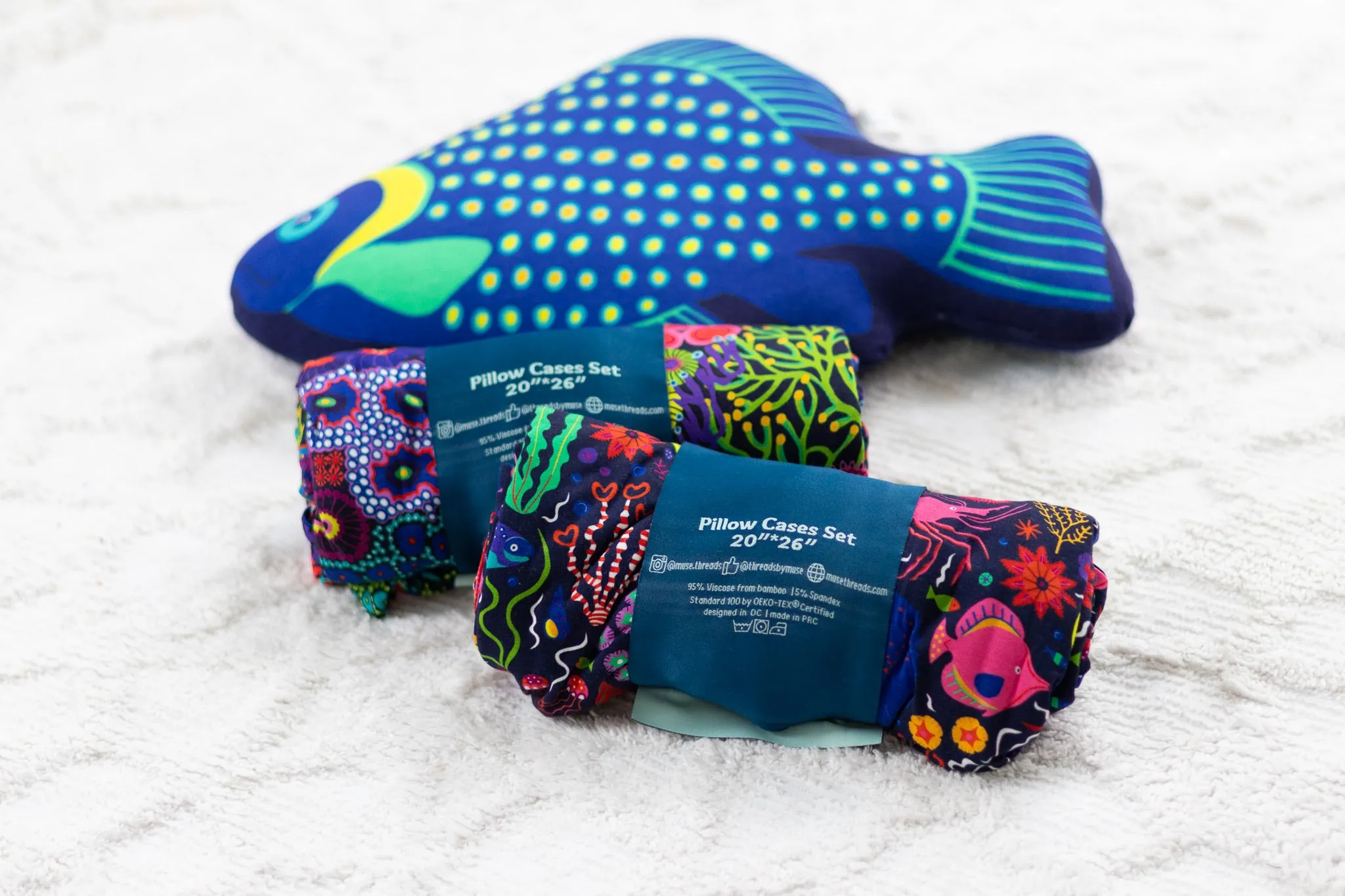 Funky Fish Character Pillow