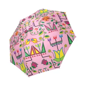 Geometric Floral Summer-Sunset Foldable Umbrella