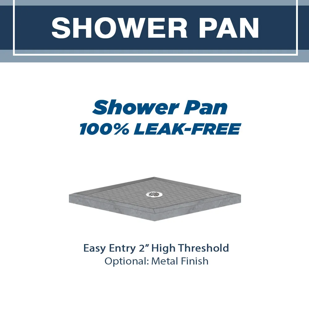 Grio Marble Classic Corner Shower Enclosure Kit