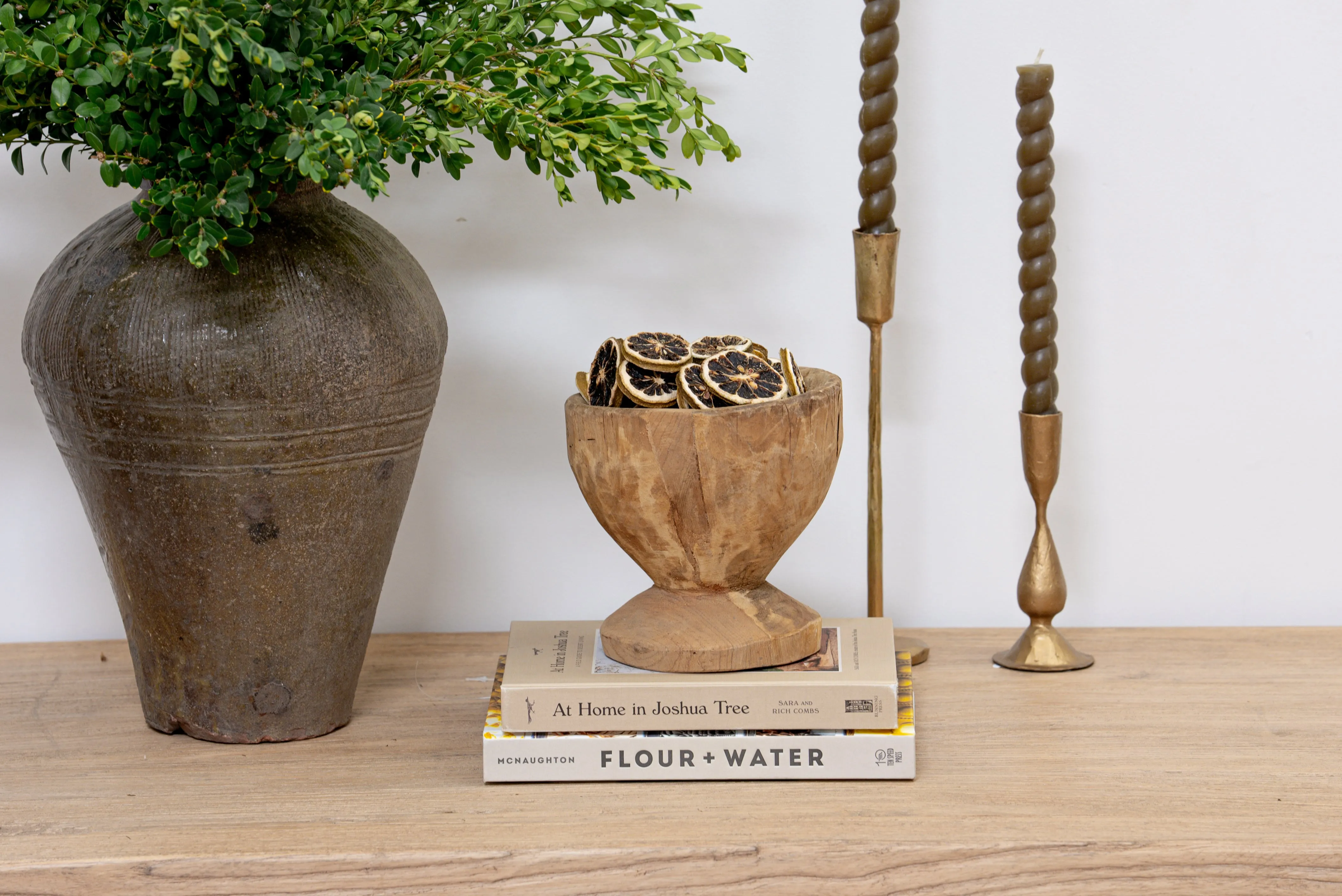 Haze Hand Foraged Metal Taper Candle Holder